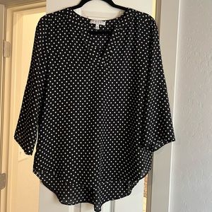 Polka dot blouse